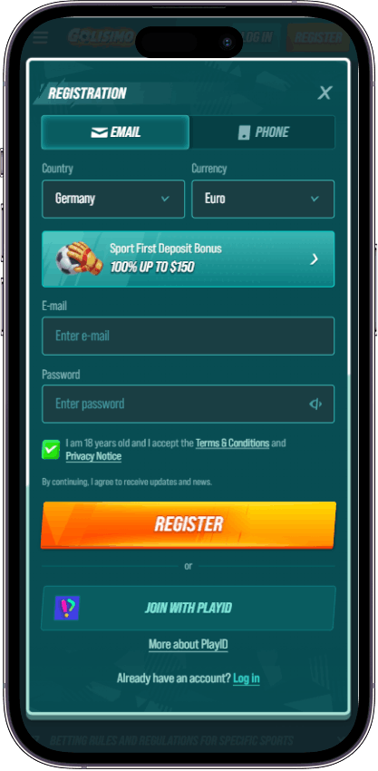 Golisimo Casino Register